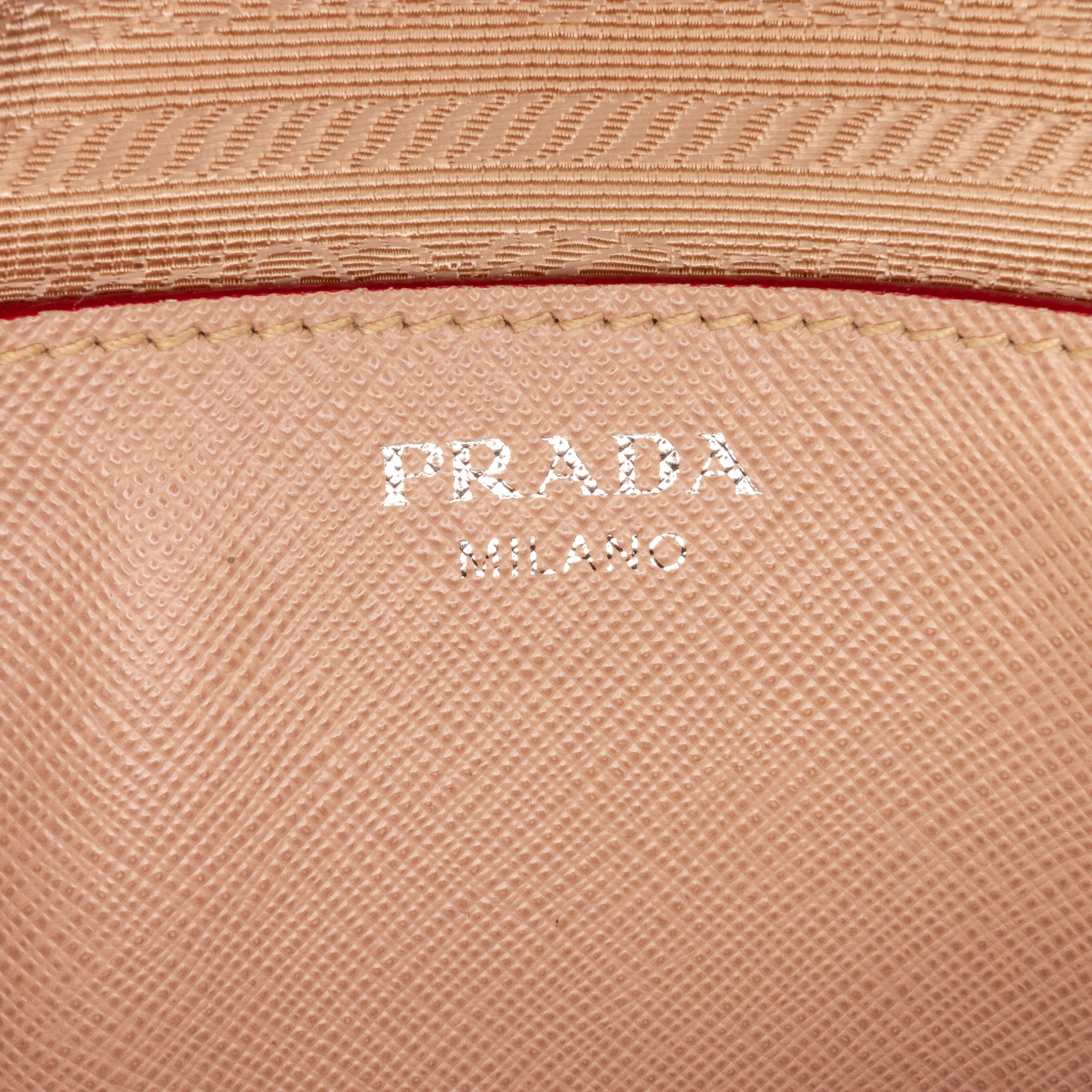 Prada | Pre-Owned Saffiano Lux Promenade Backpack | Brown/Nude