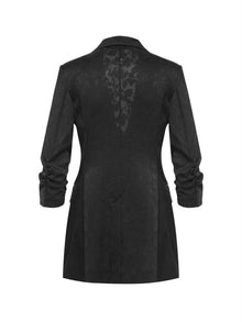 Silk Relaxed-Fit Blazer | Black
