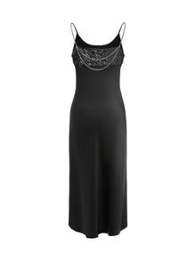 Sequin Slip Dress | Black