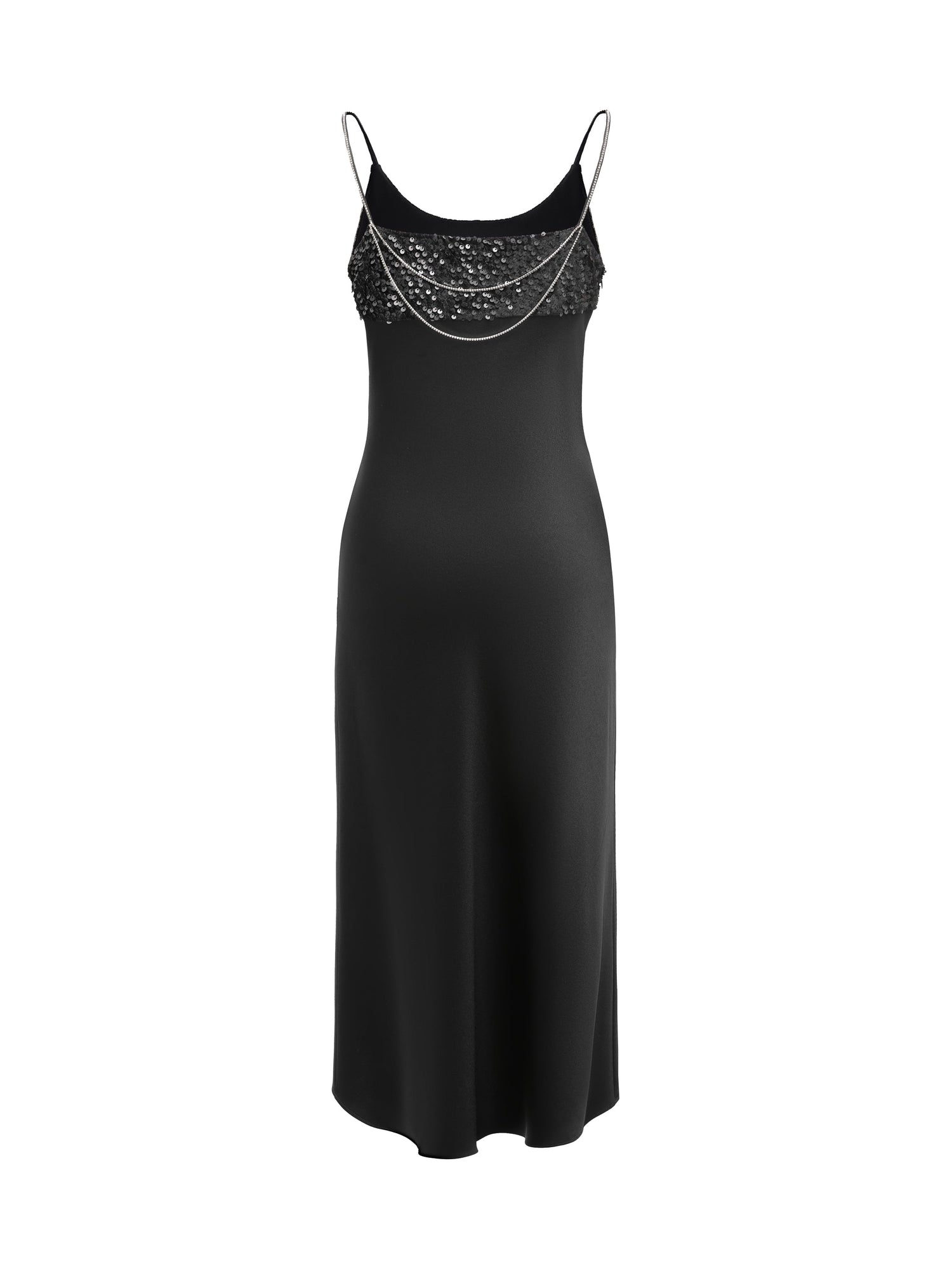 Sequin Slip Dress | Black