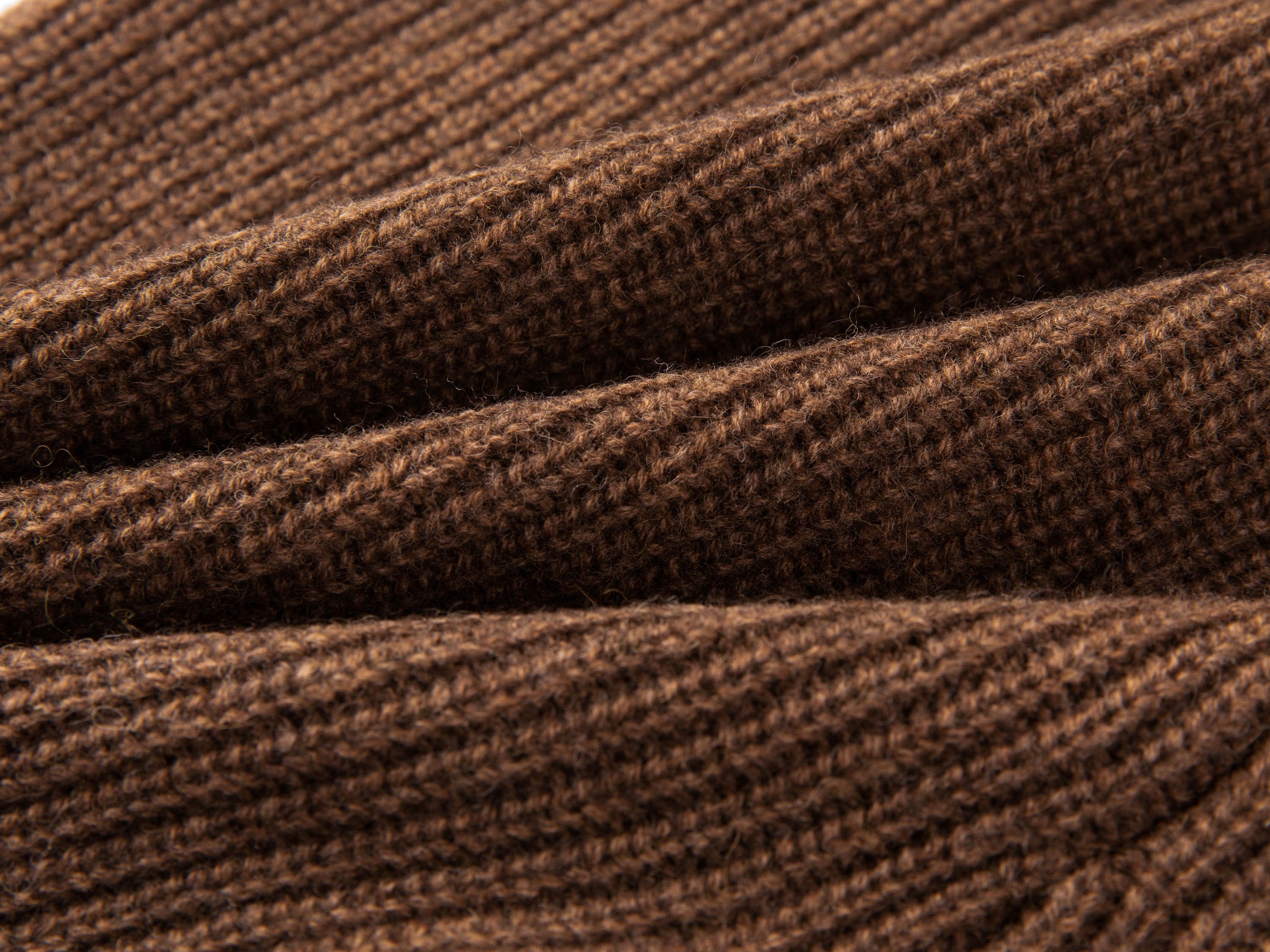 High-waisted Knitted Shorts | Brown