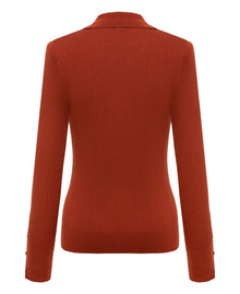 Button Cardigan | Red