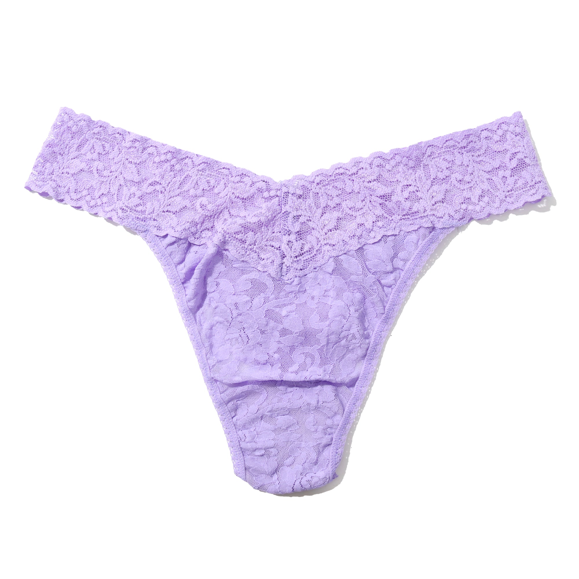 Signature Lace Original Rise Thong - V2 | Hyacinth