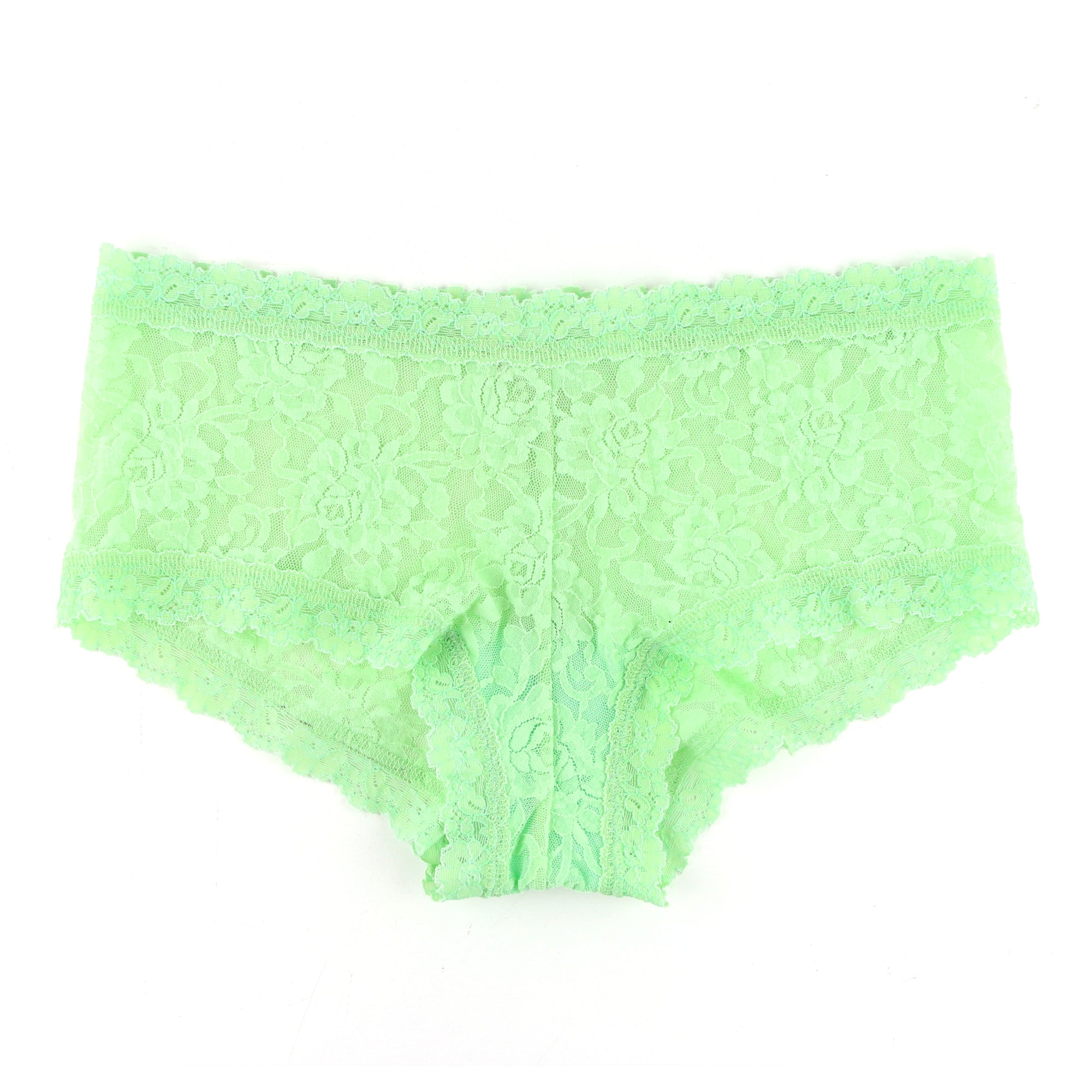 Signature Lace Boyshort | Starfruit Green