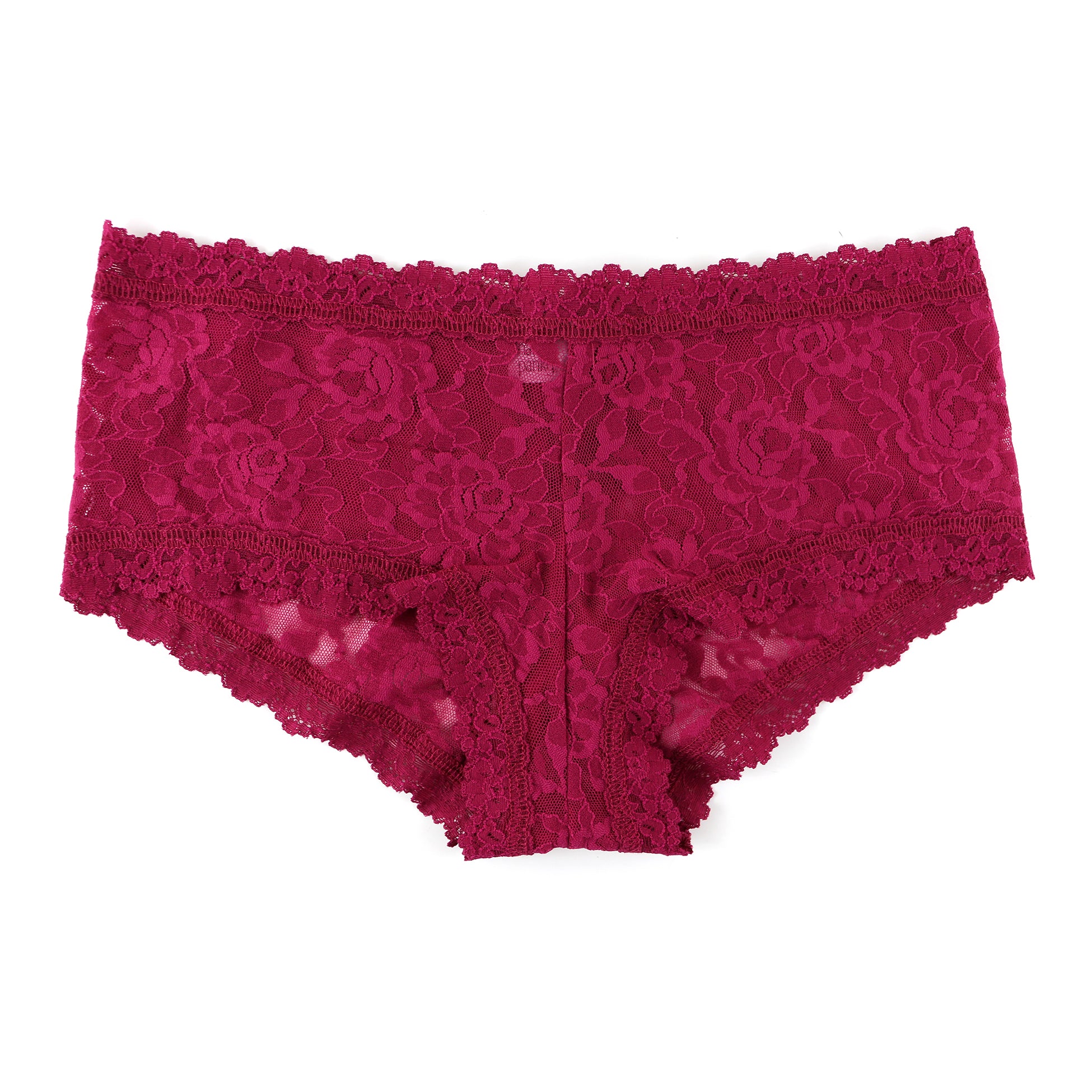 Signature Lace Boyshort | Dark Pomegranate Red