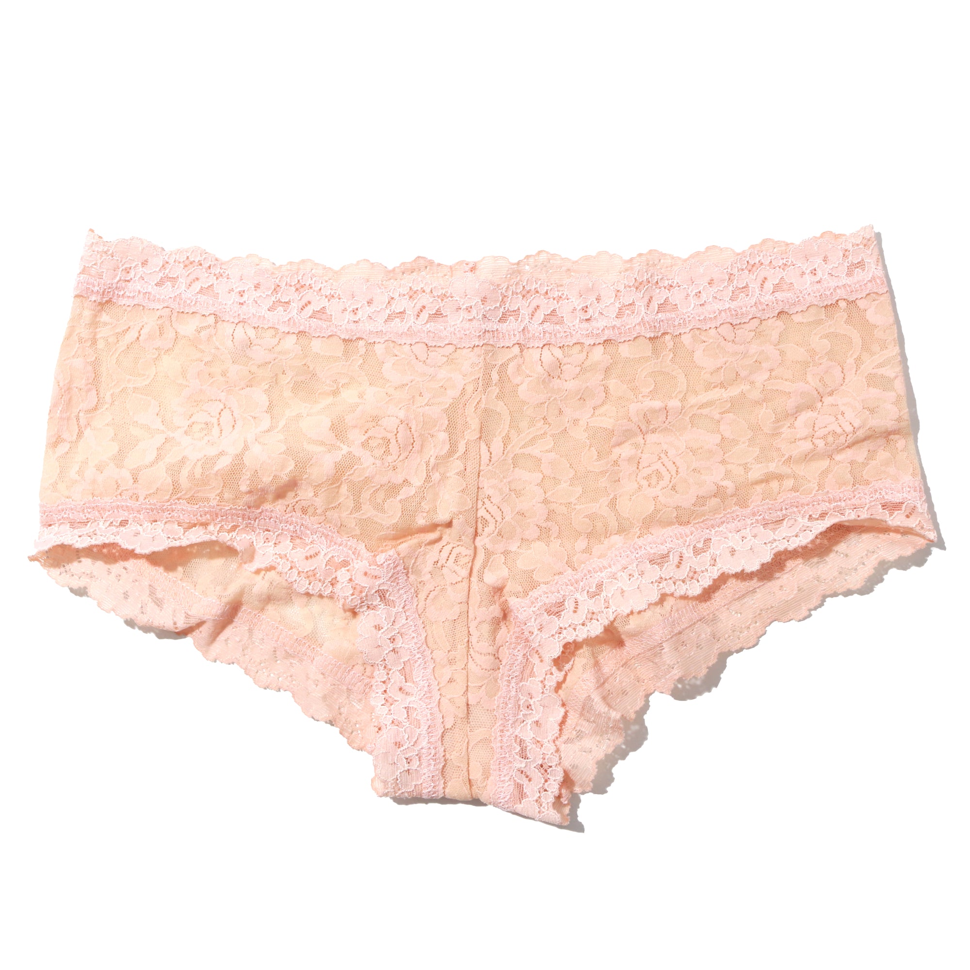 Signature Lace Boy Short - I | Vanilla