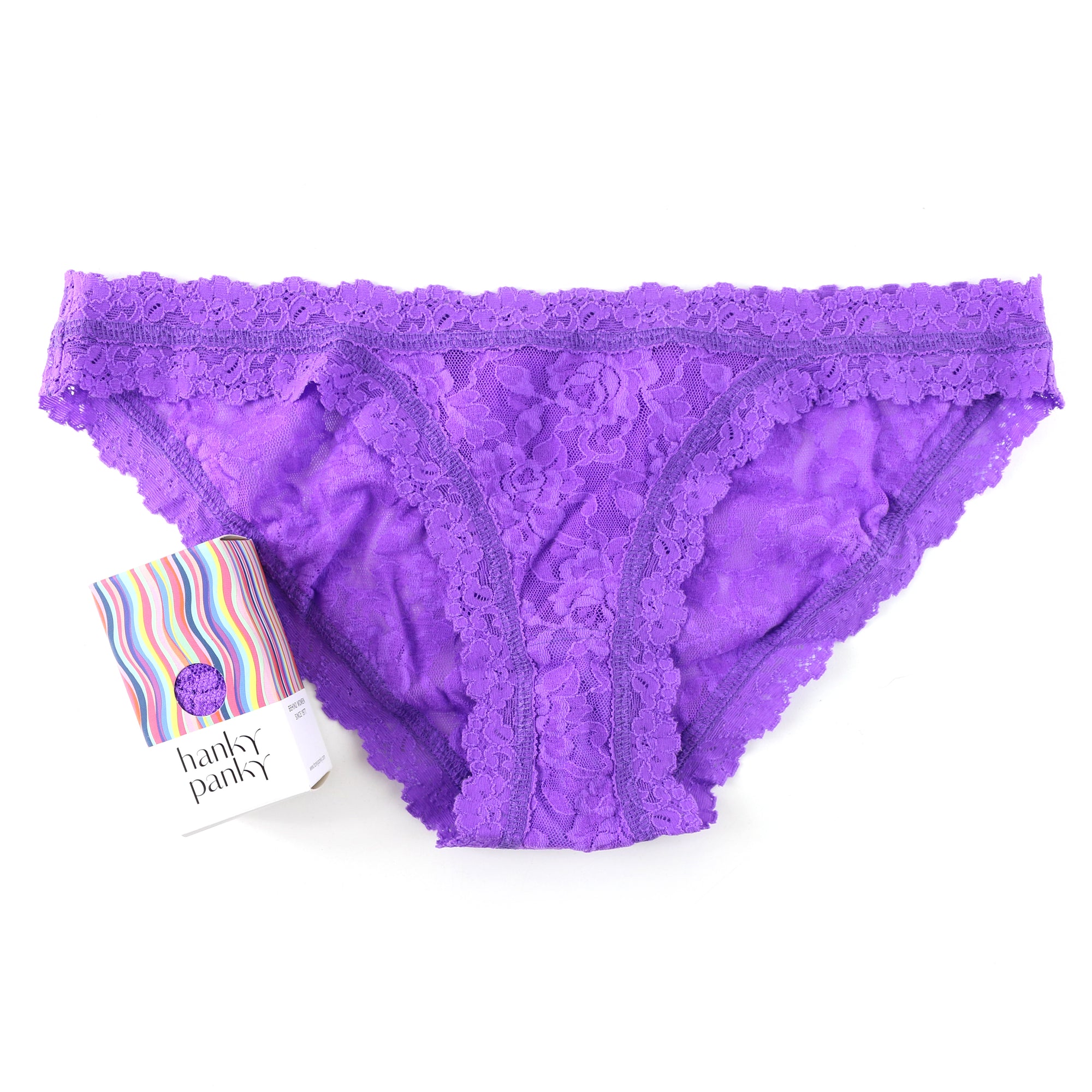 Signature Lace Brazilian Bikini | Vivid Violet