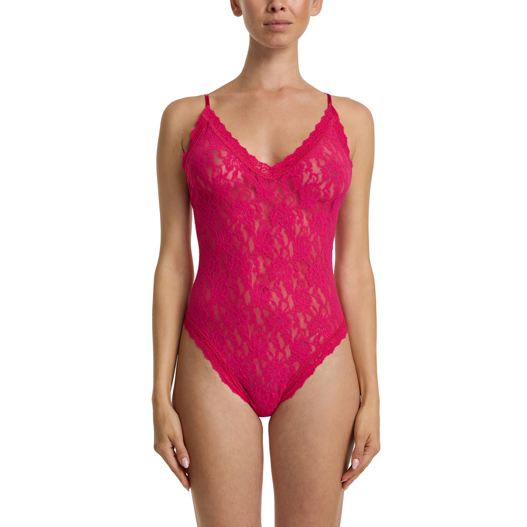 Thong Back Bodysuit | Sealed With A Kiss (Pink)