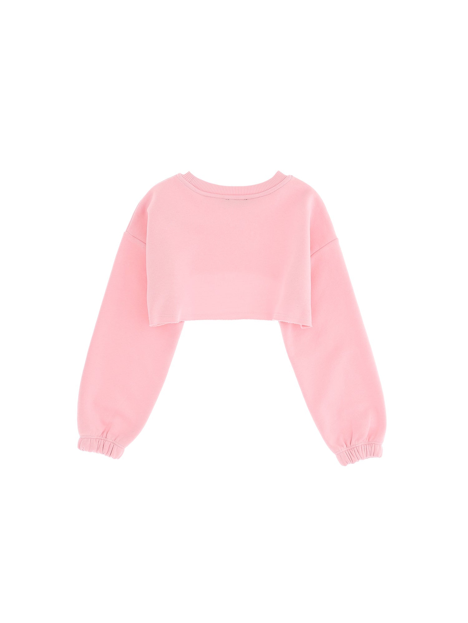 Girls | Mnls Cropped Sweatshirt | Sachet Pink