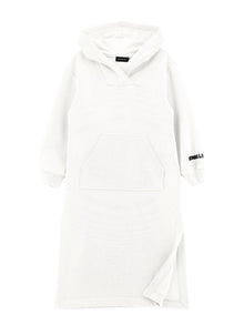 Girls | Fleece Dress With Slit | Cream