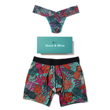 Sinature Lace Low Rise Thong & Saxx Boxer Brief | Fruity Palm - Aqua