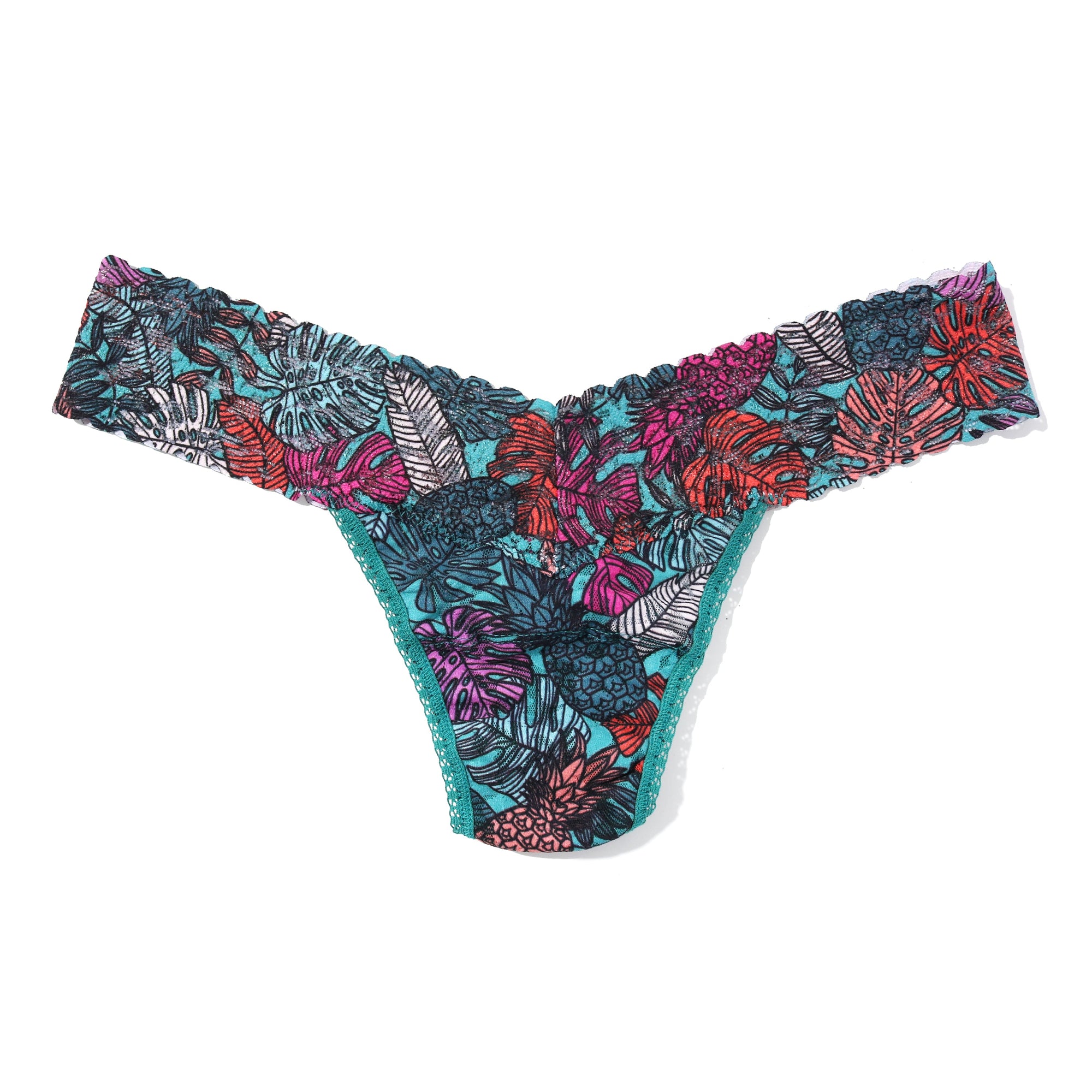 Sinature Lace Low Rise Thong & Saxx Boxer Brief | Fruity Palm - Aqua