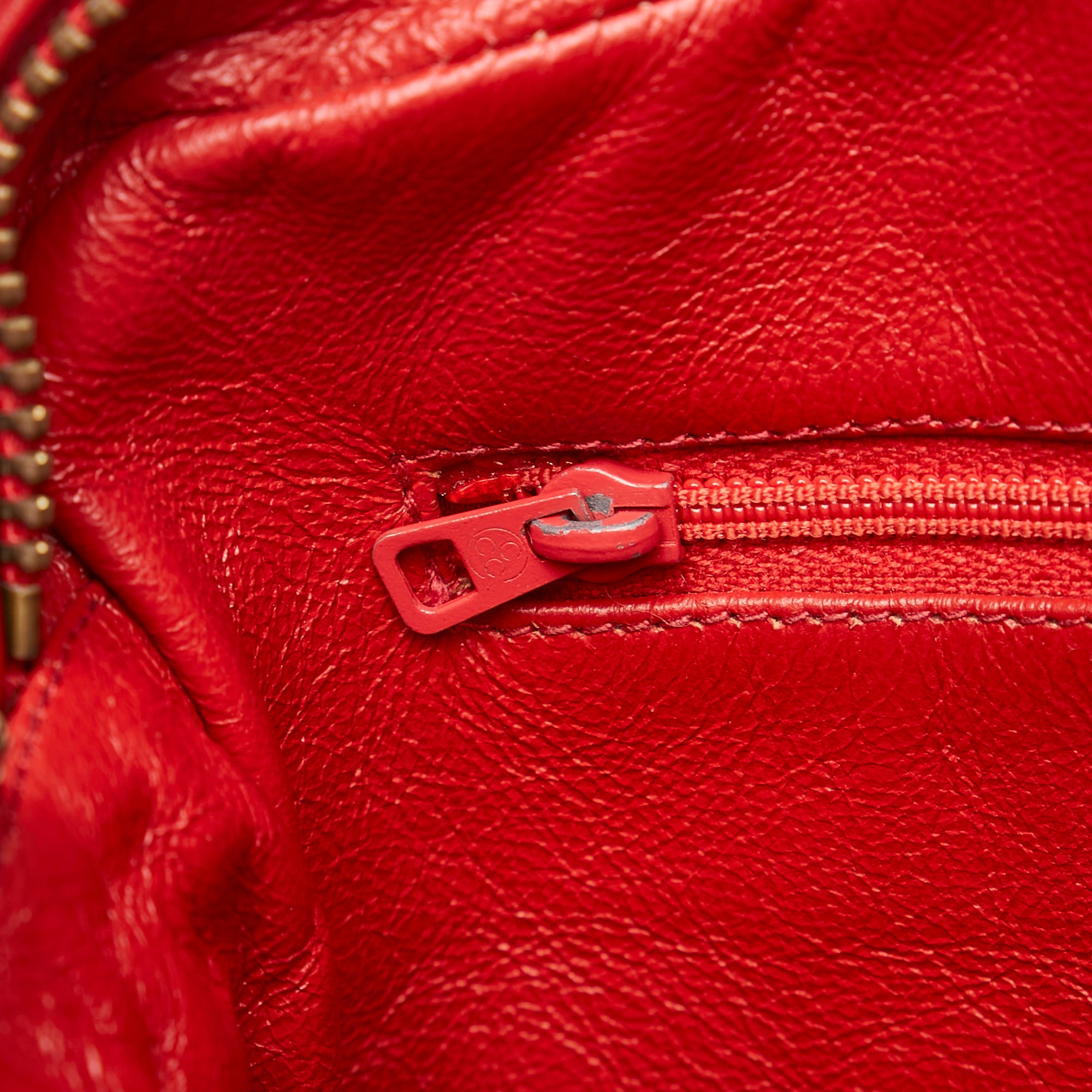 Chanel Pre-Owned CC Quilted Lambskin Tassel Crossbody Bag | Women | Red