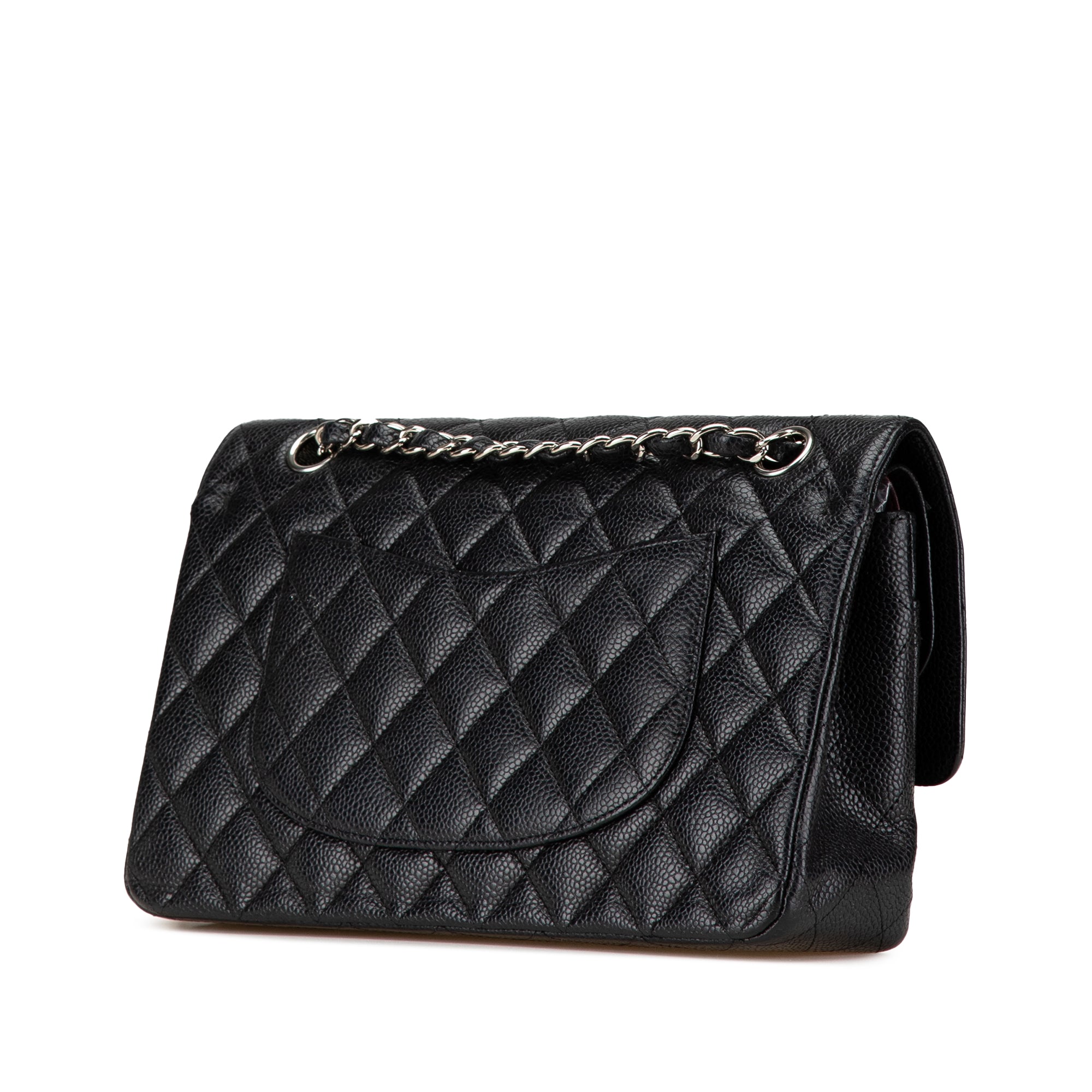 Chanel | Pre-Owned Medium Classic Caviar Double Flap | Black