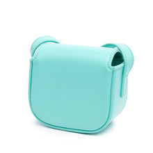 Celine | Pre-Owned Leather Triomphe AirPods Case with Strap - I | Blue/Turquoise