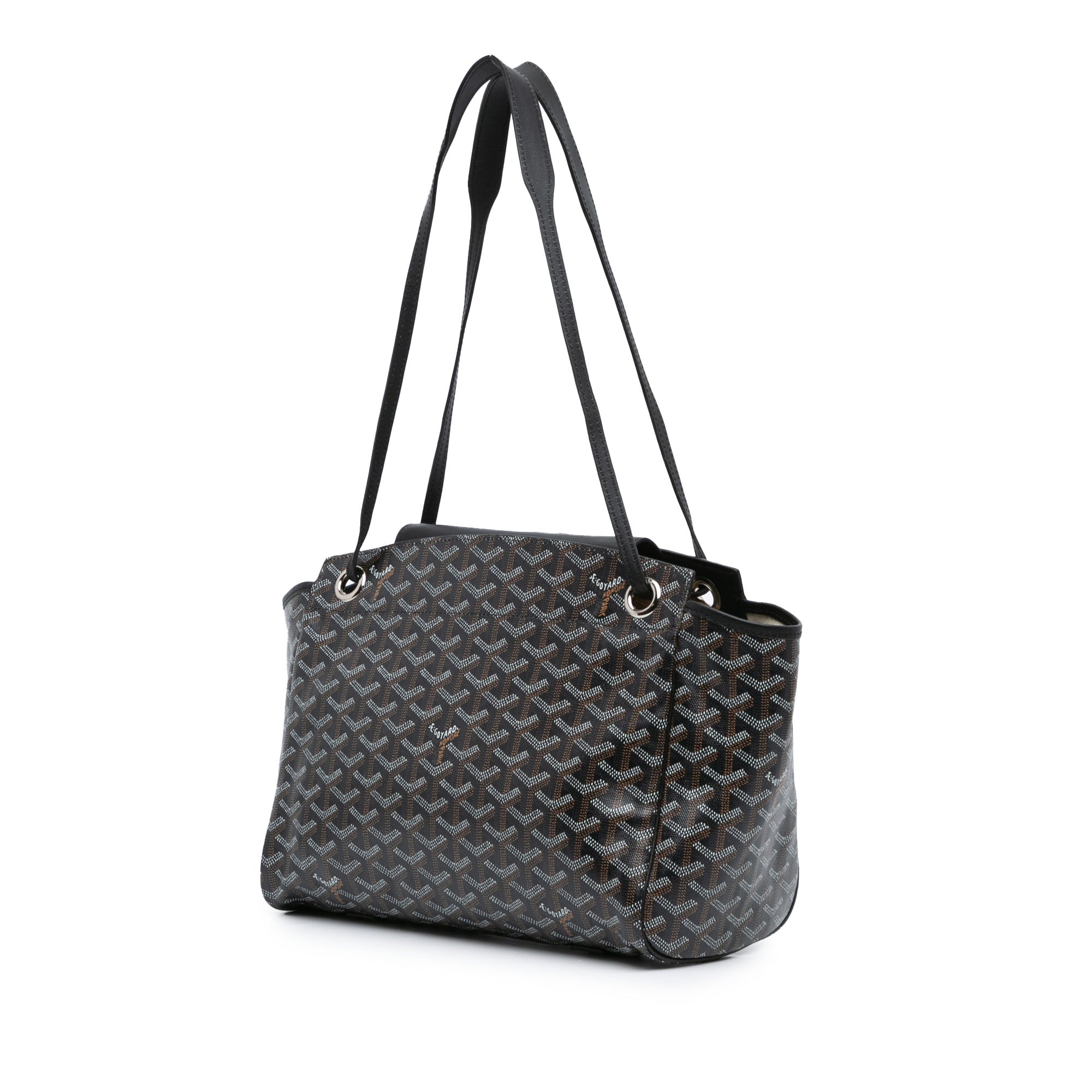Goyard | Pre-Owned Goyardine Rouette PM | Black