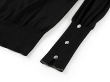 Round Neck Knit Top | Black