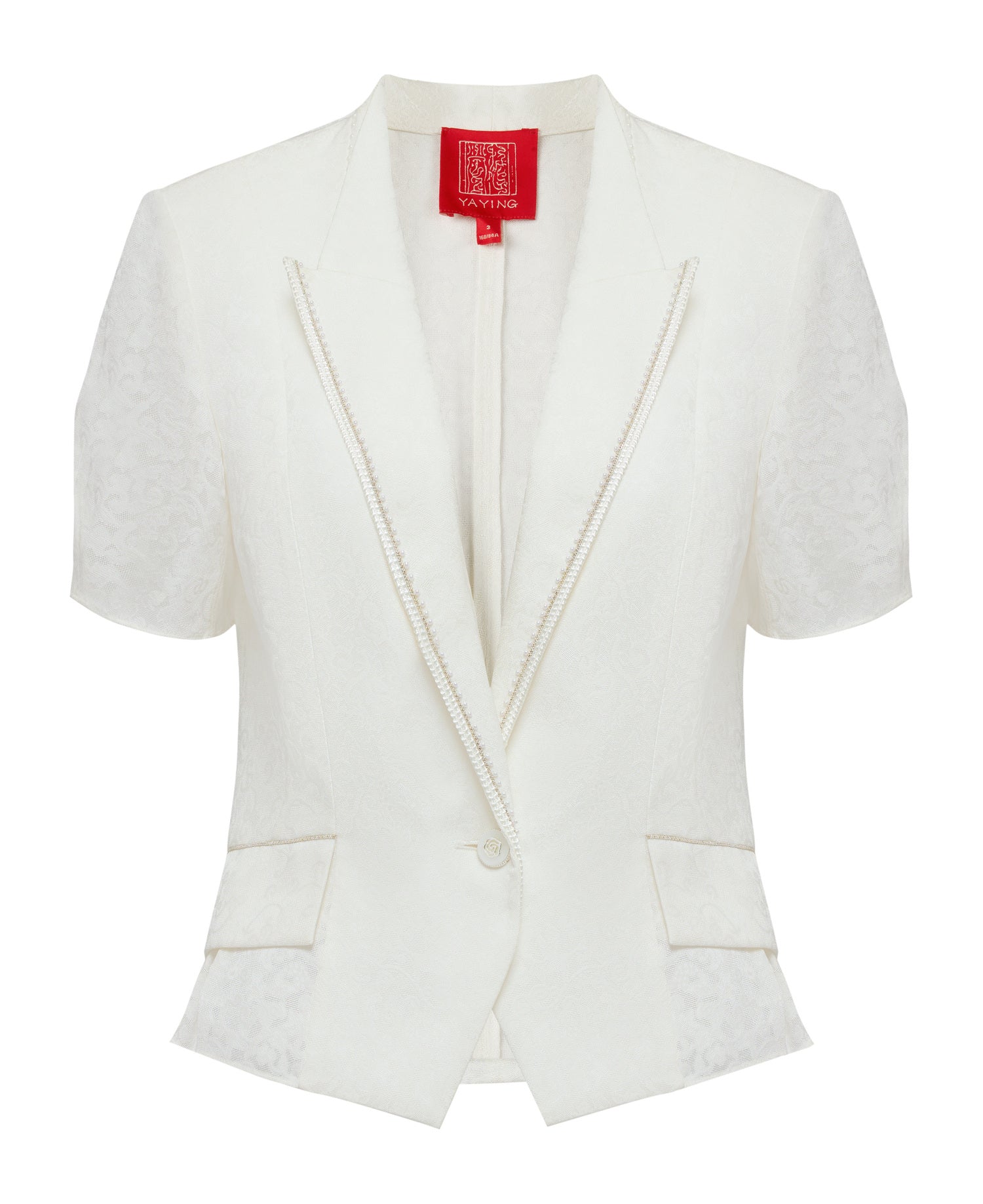 Silk New Chinese-style Suit Jacket | White
