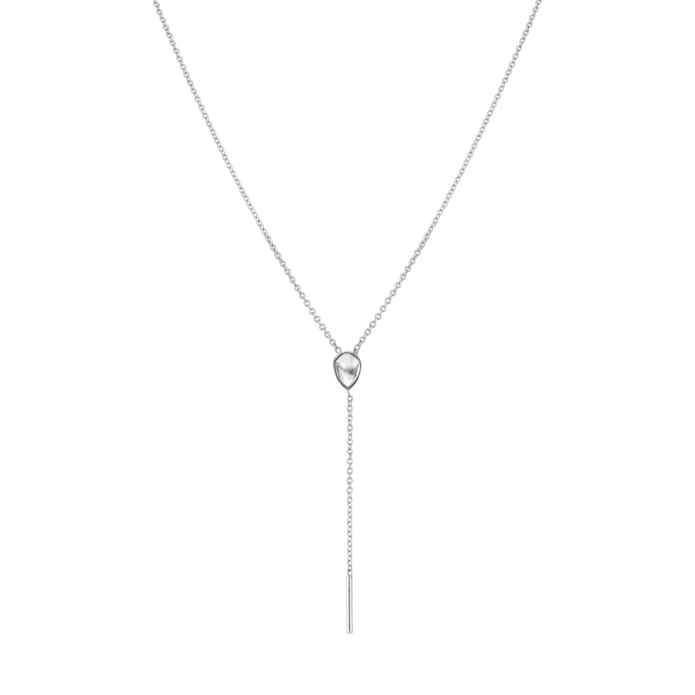 Women | Moonstone Stillwater Lariat | 14k White Gold