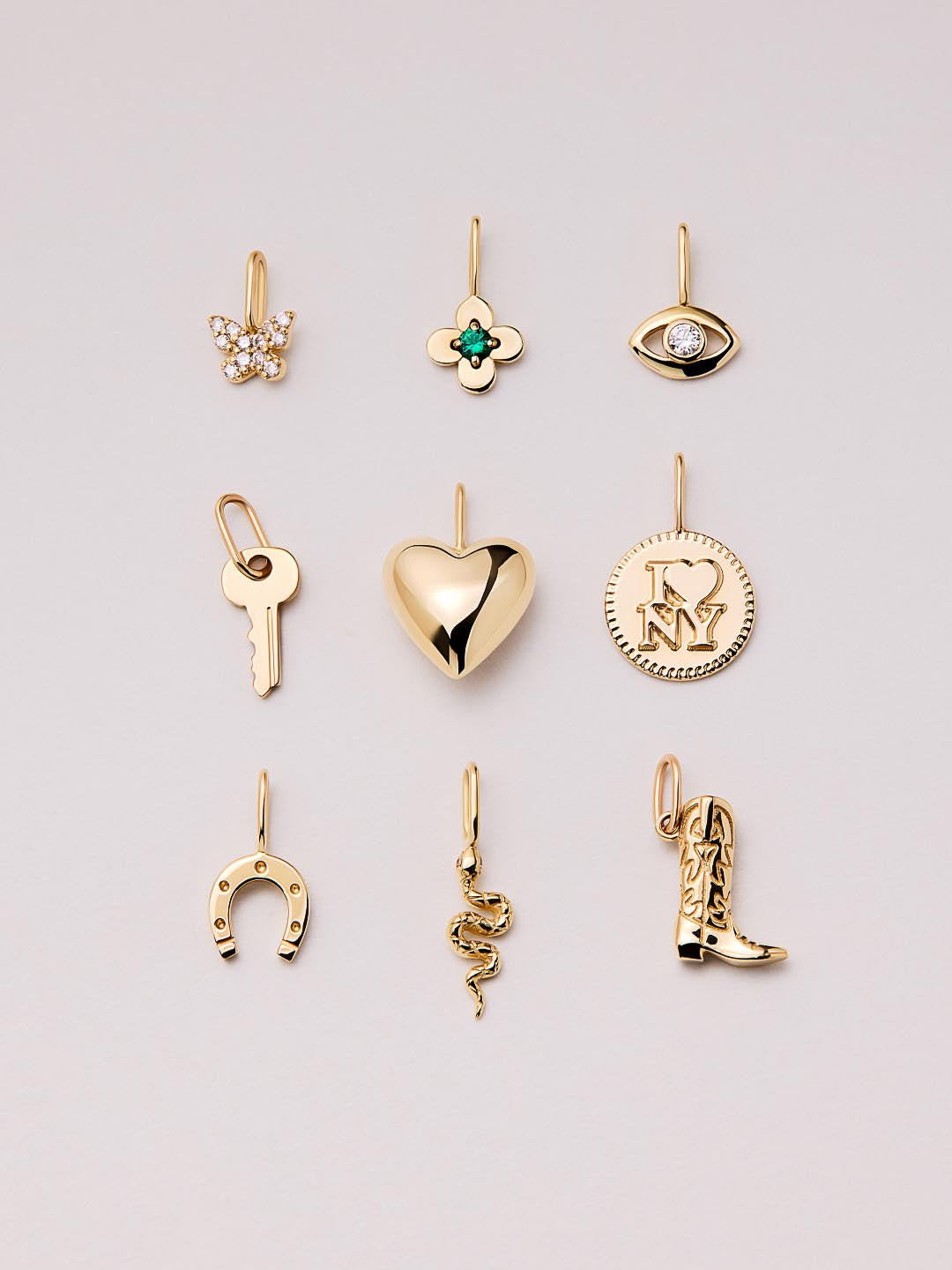 Mini Key Charm Pendant | 10K Solid Gold