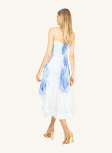 Betty Dress | Azure Morning Glory Print