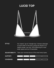 Lucid Bikini Top | Fellini Print
