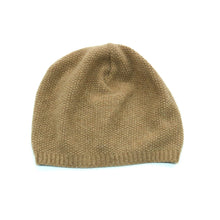 Cashmere Stitched Slouchy Hat | Heather Copper