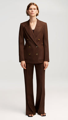 Chelsea Blazer in Seasonless Wool | Chocolate