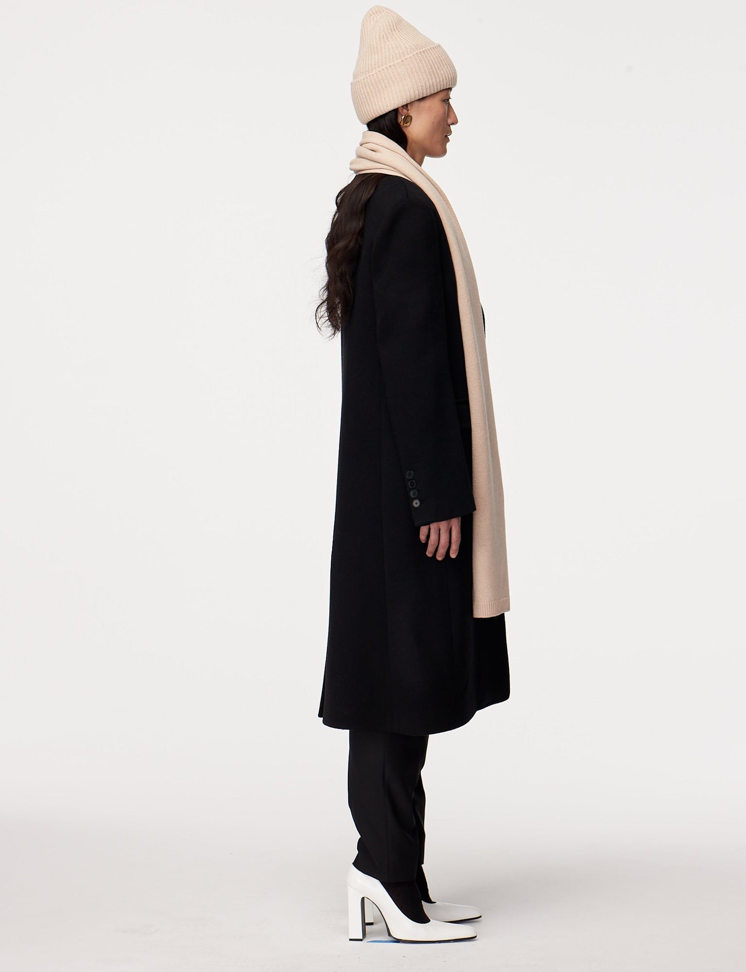 Another Tomorrow Cashmere Scarf in Ivory – Cashmere