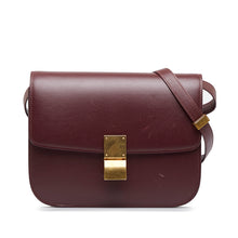 Céline Pre-Owned Medium Calfskin Classic Box | Women | Red x Burgundy