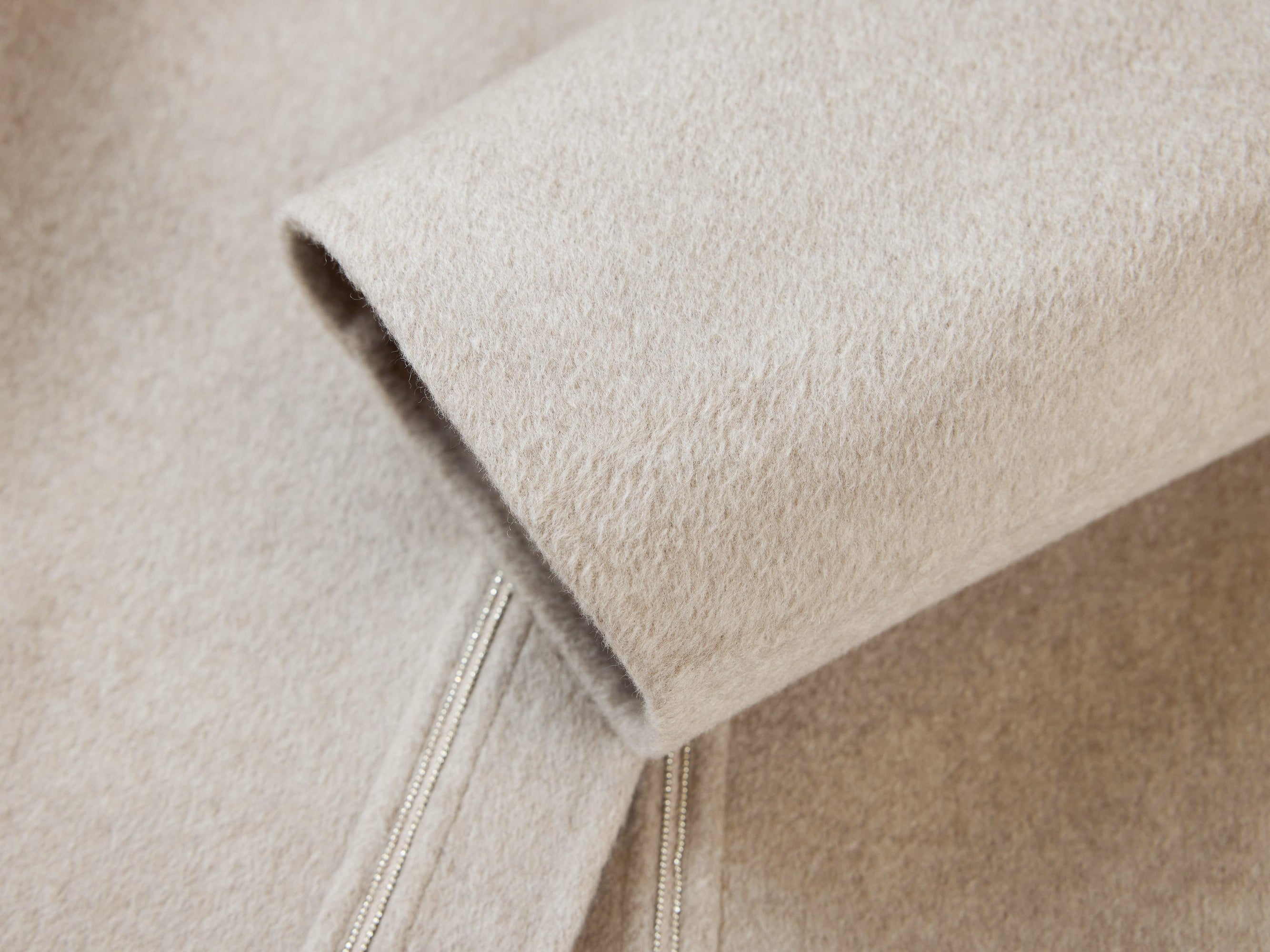 Lapel Collar Cashmere Coat | Camel