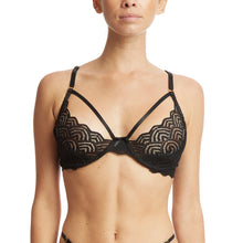 Strappy Lace Underwire Bra | Black