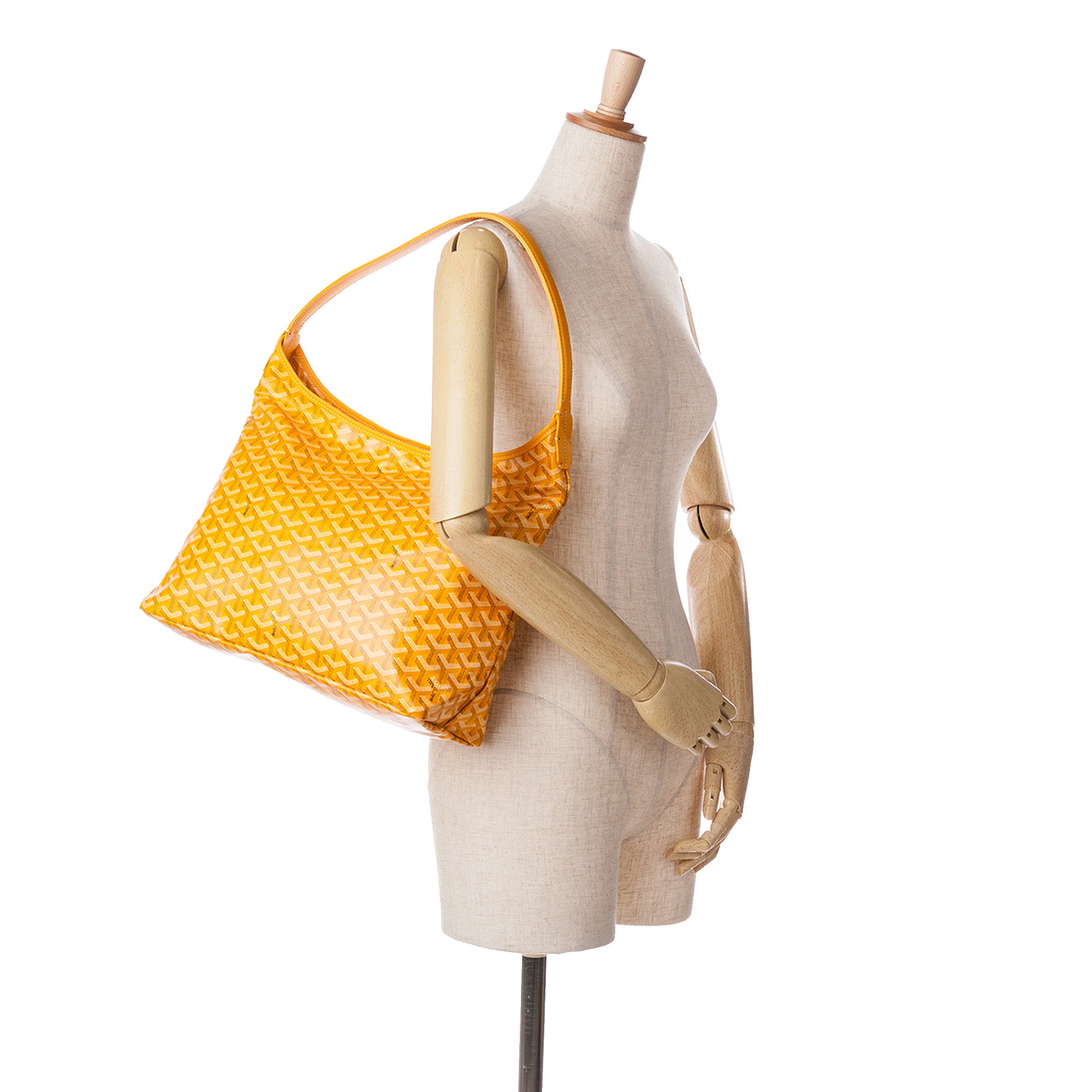 Goyard | Pre-Owned Goyardine Boheme Hobo - III | Yellow