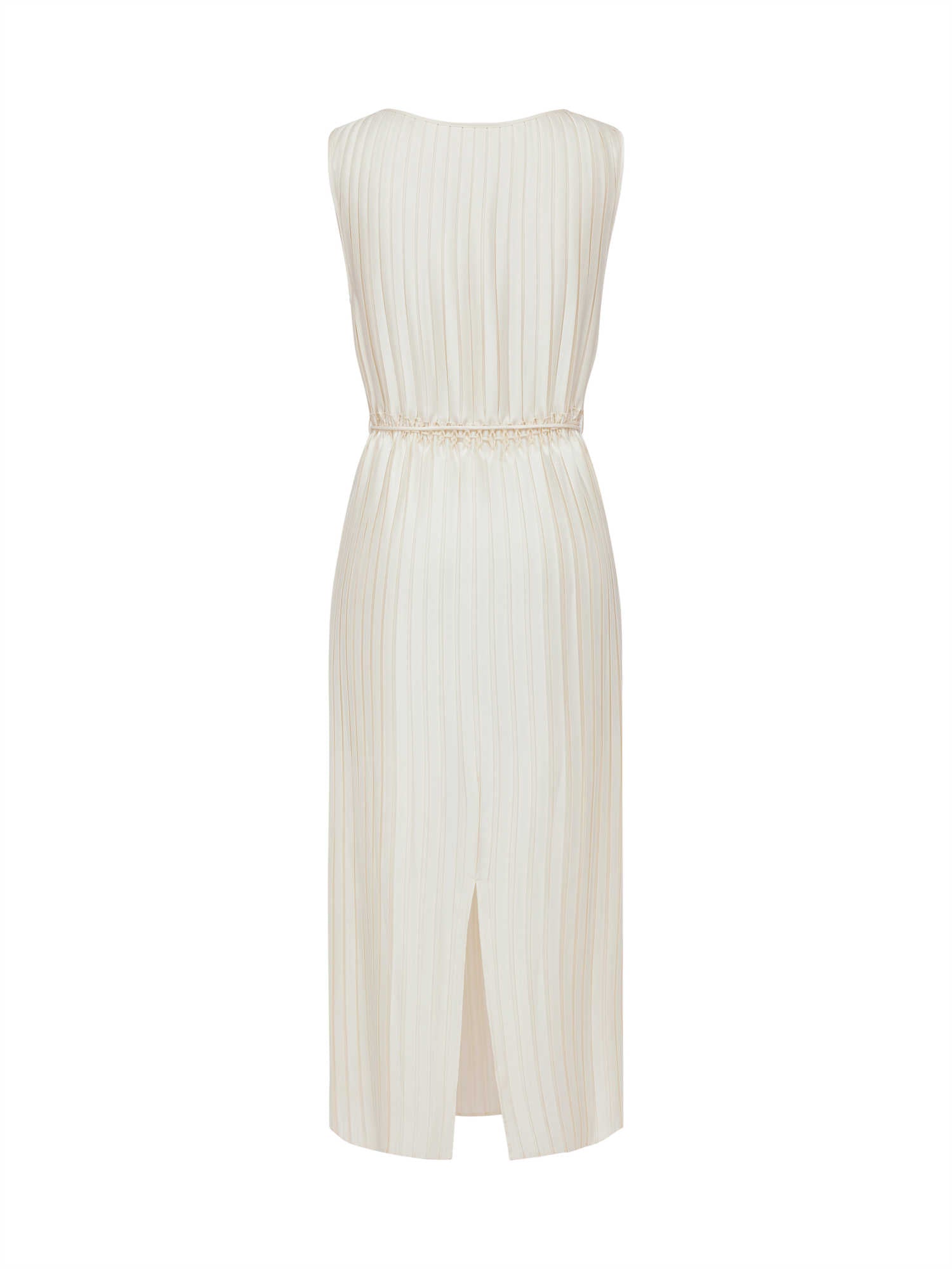 Pleated Dress | Beige