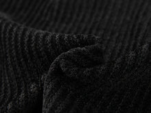 Trimmed Knit Dress | Black