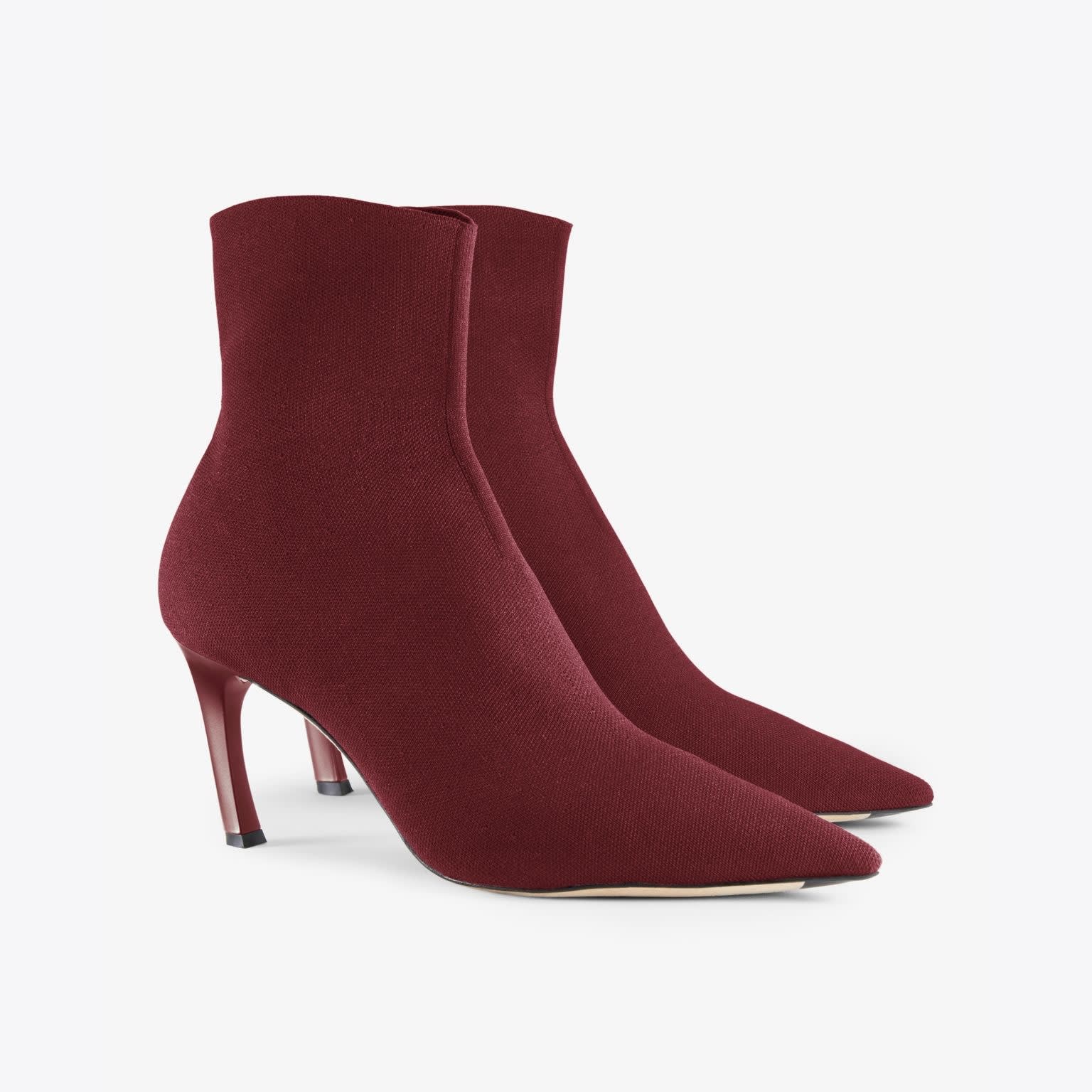 Packshot image of the Lana Boot—3D Knit in Burgundy | Exclude
