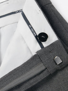 Wool Wide-Leg Pants | Grey