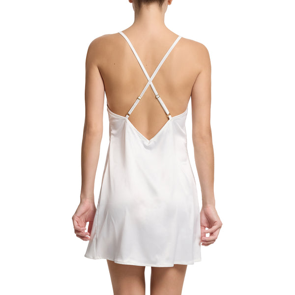 Satin Sleep Chemise | Light Ivory