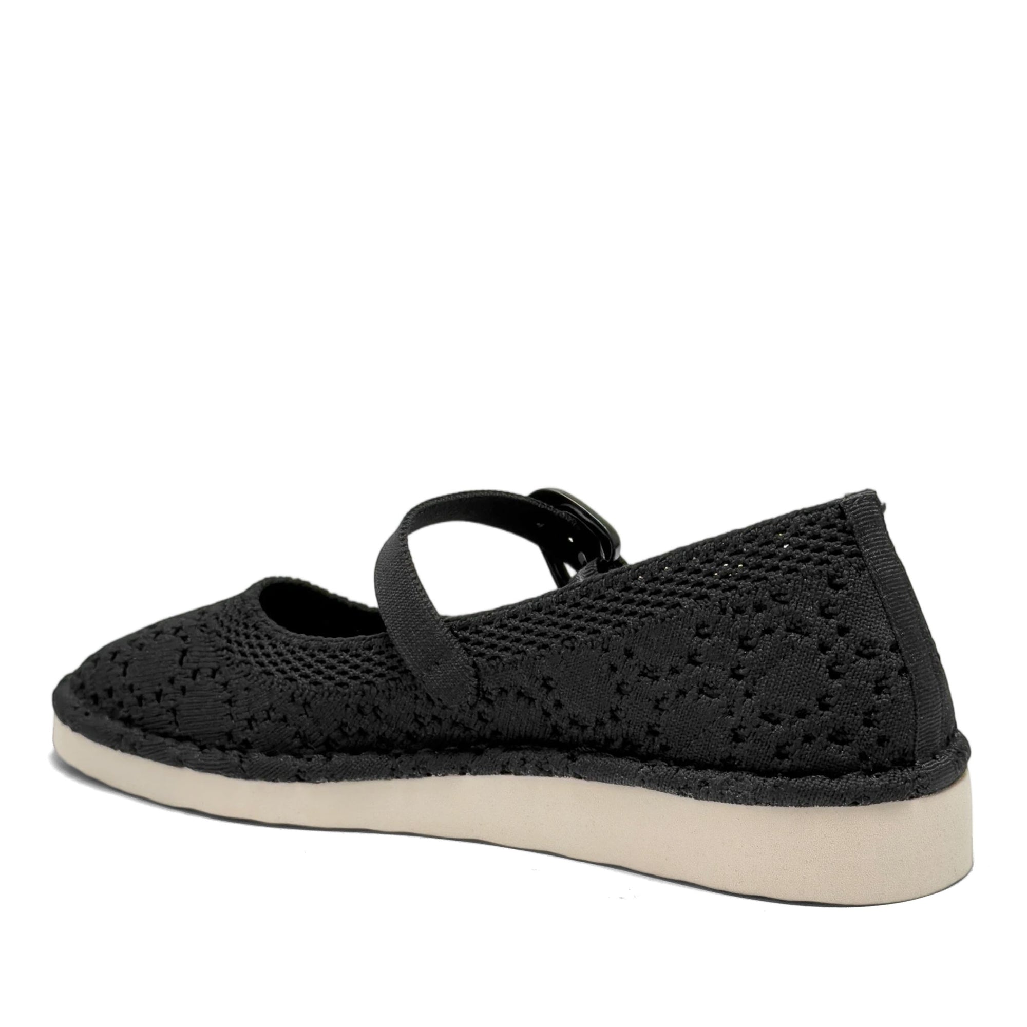 Tamika Casual Flat | Black Lace