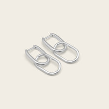 Womens | Convertible Paperclip Dangle Hoops | Sterling Silver