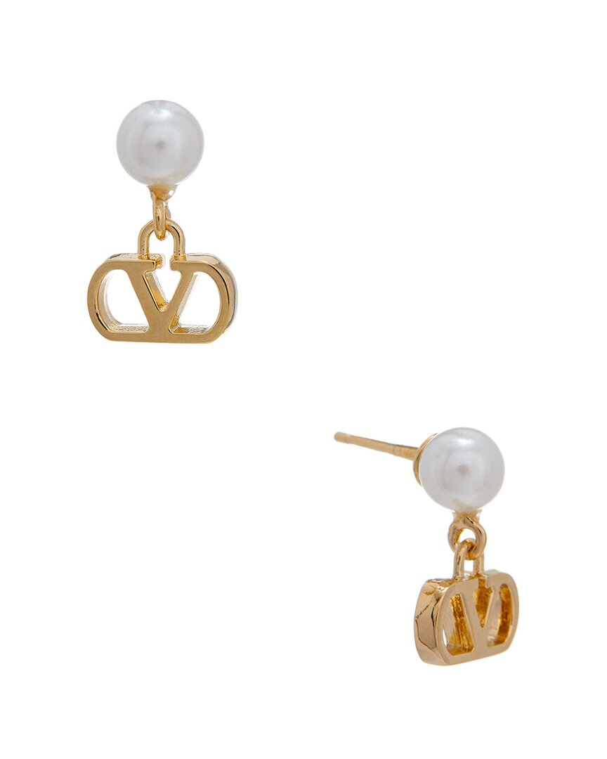 Valentino | Womens | VLogo Signature Earrings | Yellow