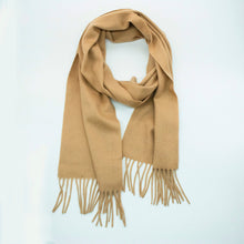 Cashmere Scarf With Fringes | Camel