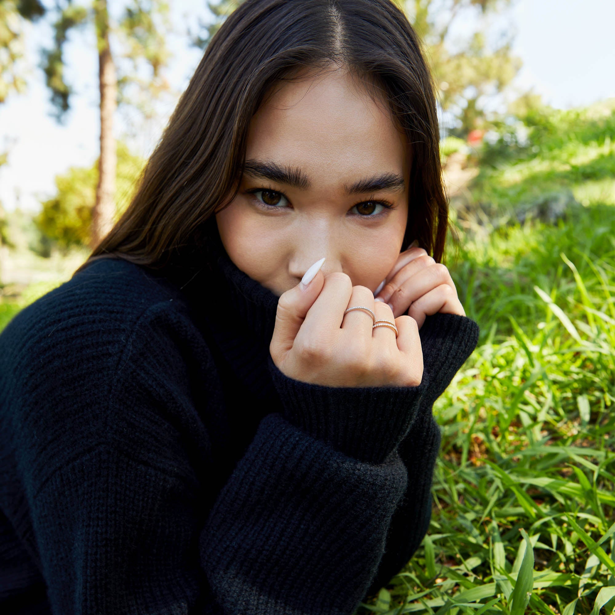 Womens | Ellie Chunky Cashmere Turtleneck | Black
