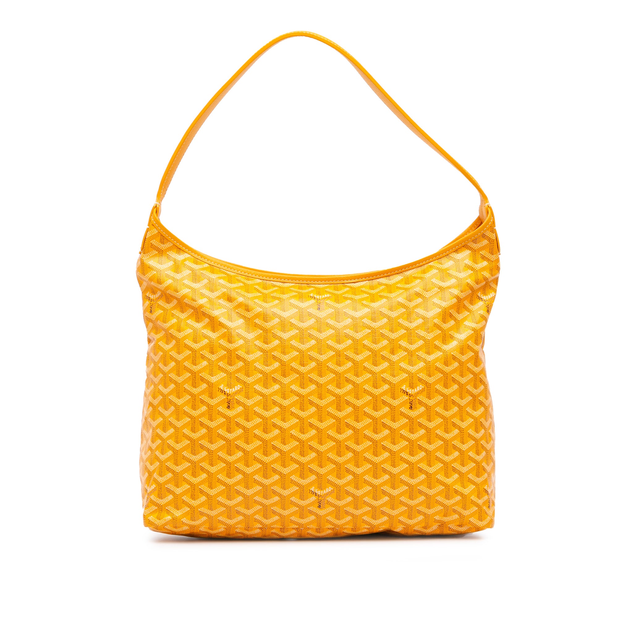 Goyard | Pre-Owned Goyardine Boheme Hobo - II | Yellow