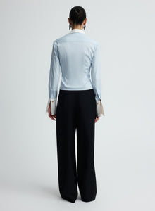 Thea Shirt | Cielo W/ Swan