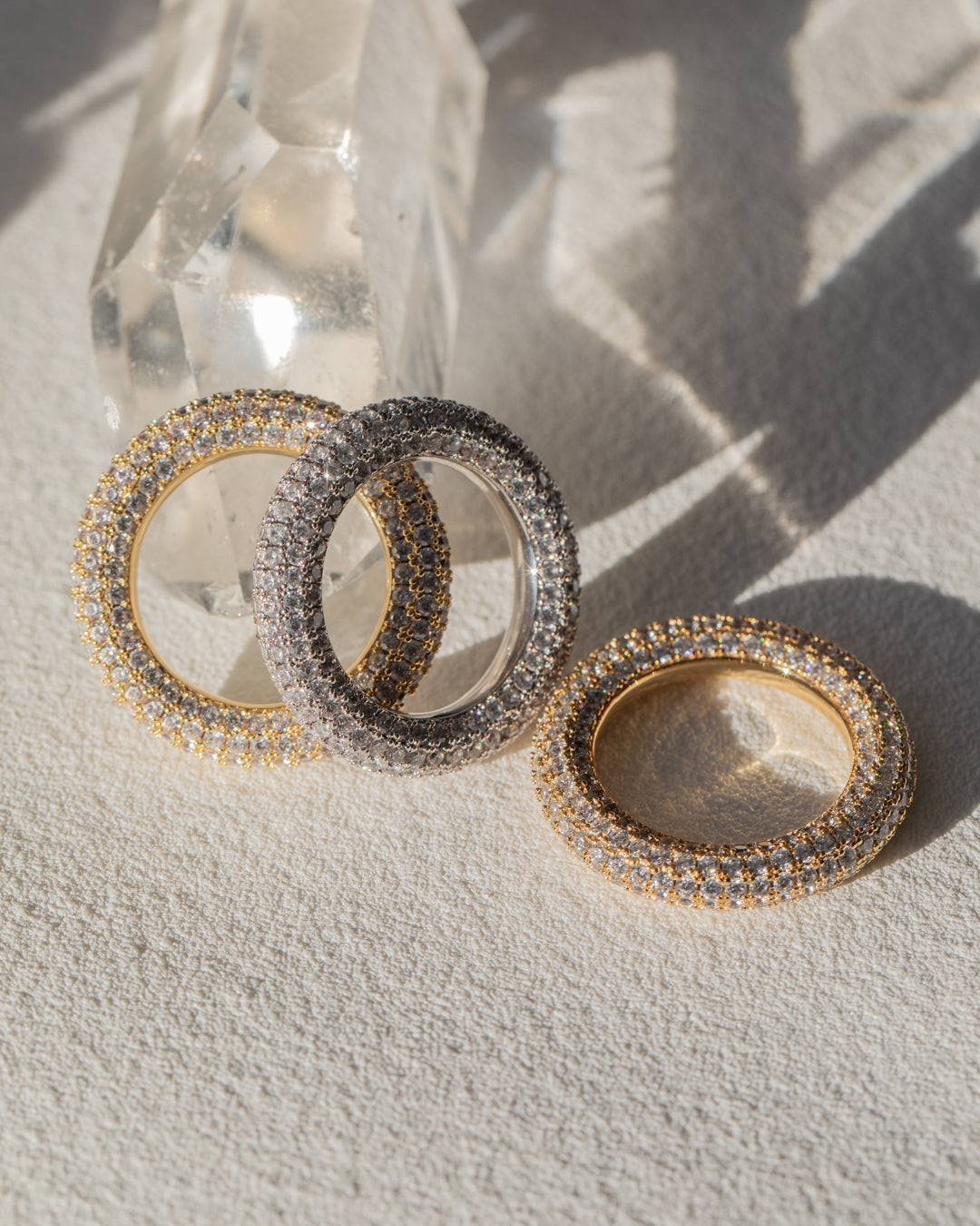 Pave Amalfi Ring | Cubic Zirconia | Gold