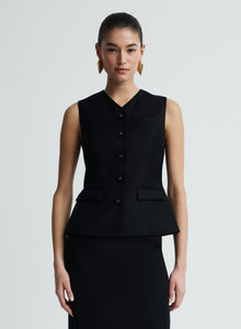 Kendall Top | Black Wool