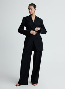Merle Blazer | Black Wool