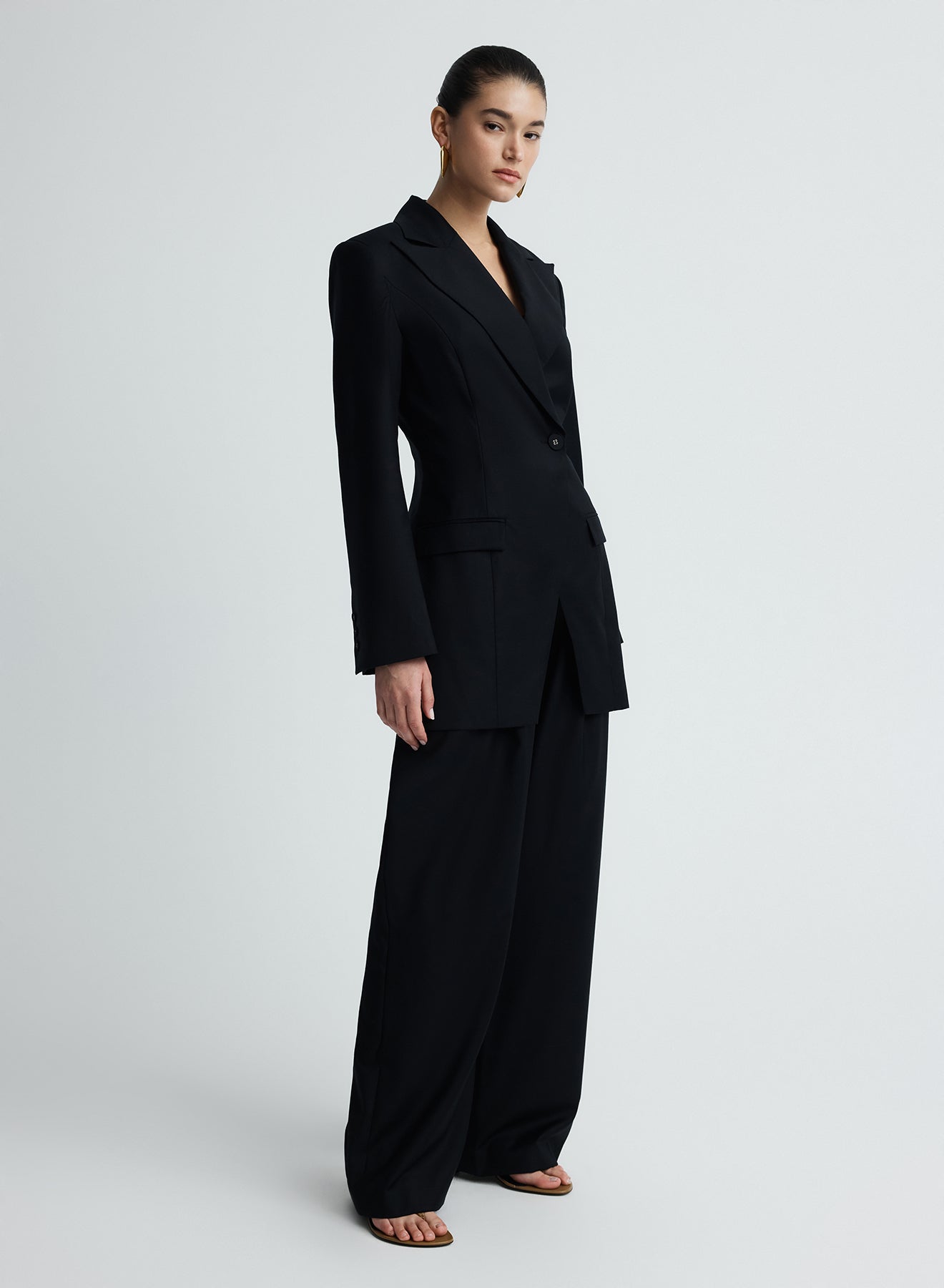 Merle Blazer | Black Wool