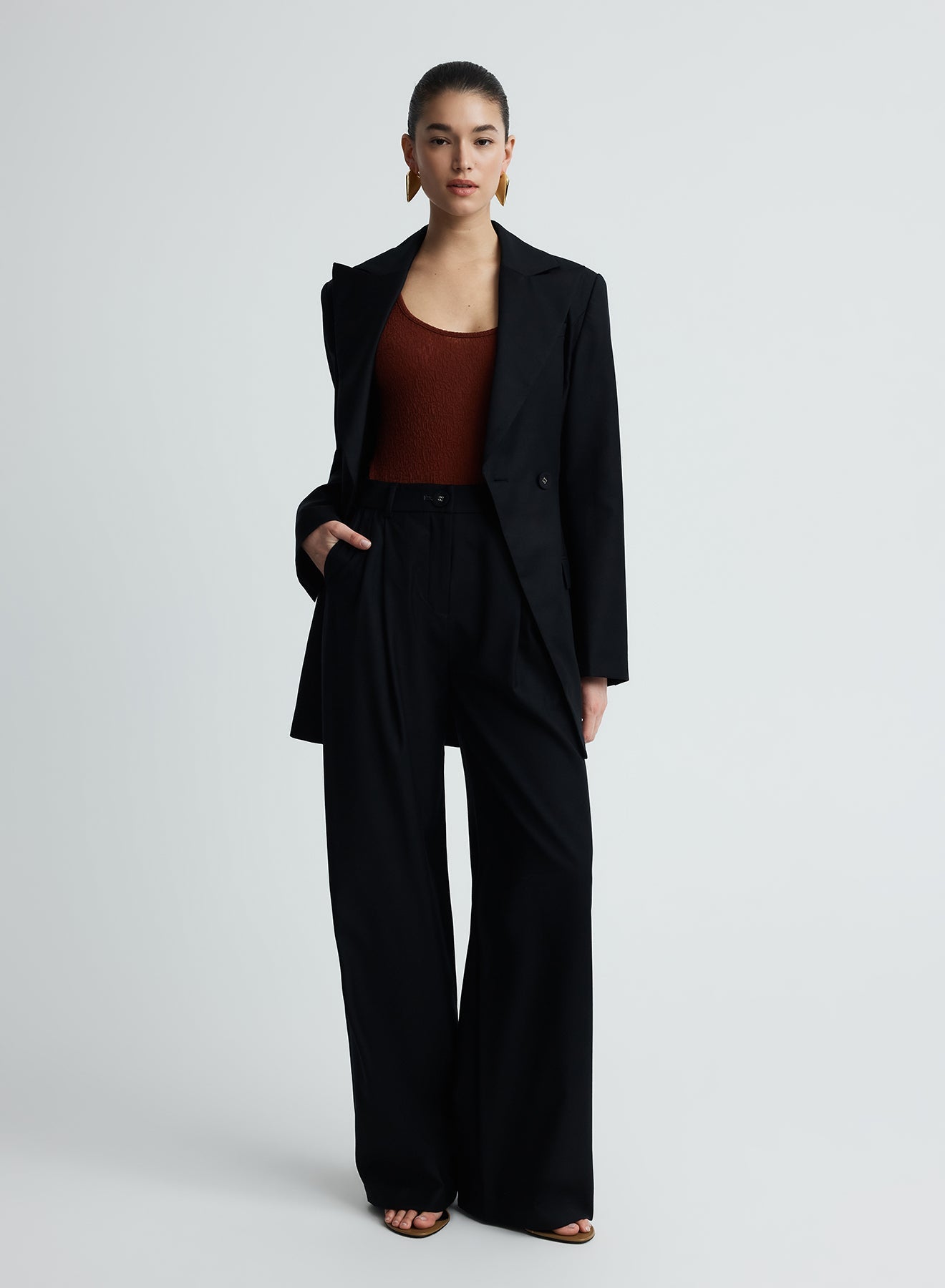 Merle Blazer | Black Wool